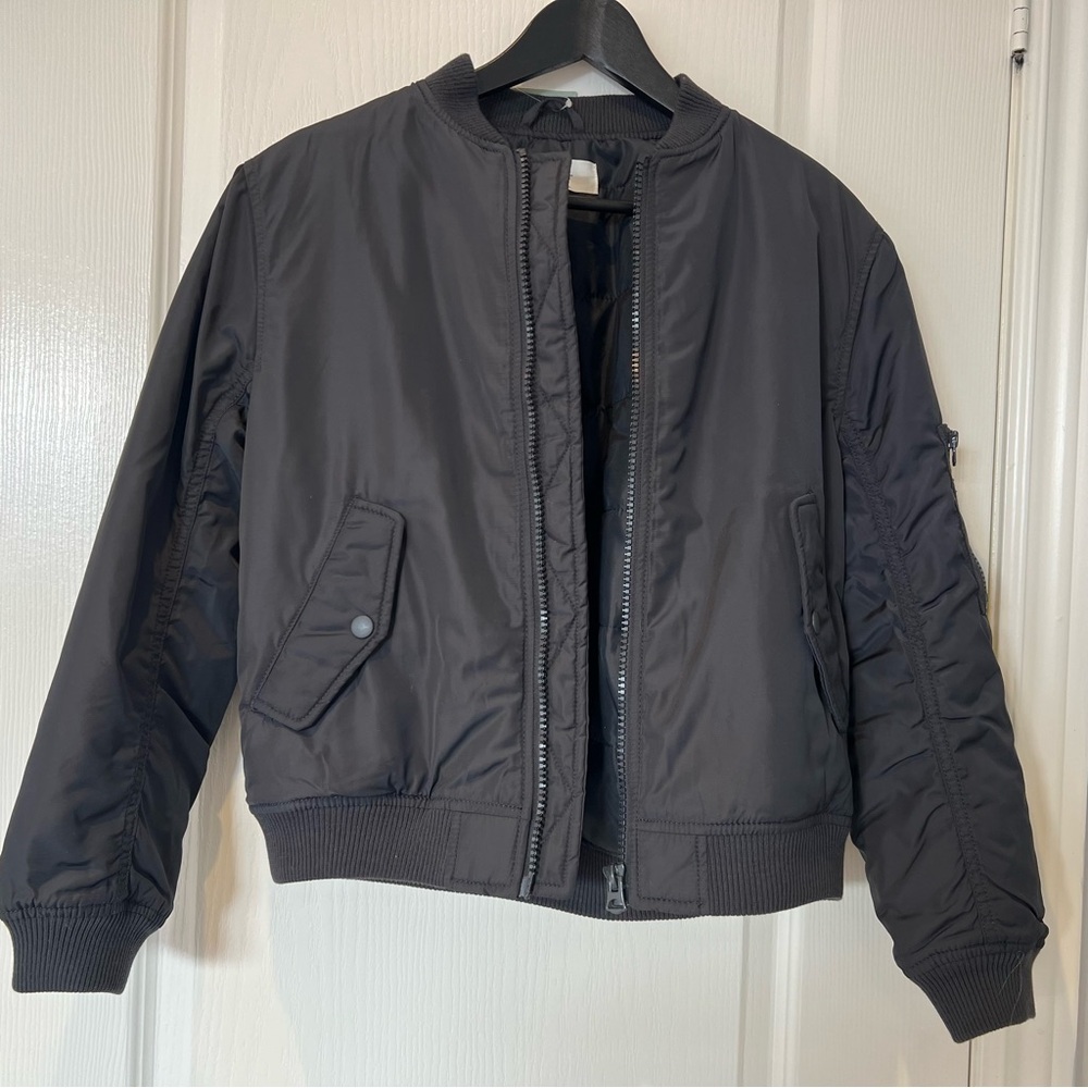 H&M Boys Black Bomber Jacket